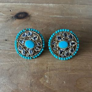 Turquoise Statement Earrings